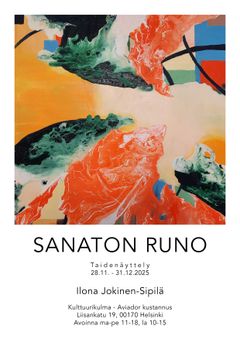 Näyttelyjuliste: Ilona Jokinen-Sipilä