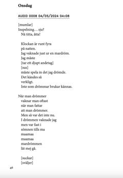 Maamaa är skriven utifrån Akiras inspelningar, vilket ger den ett luftigt format.