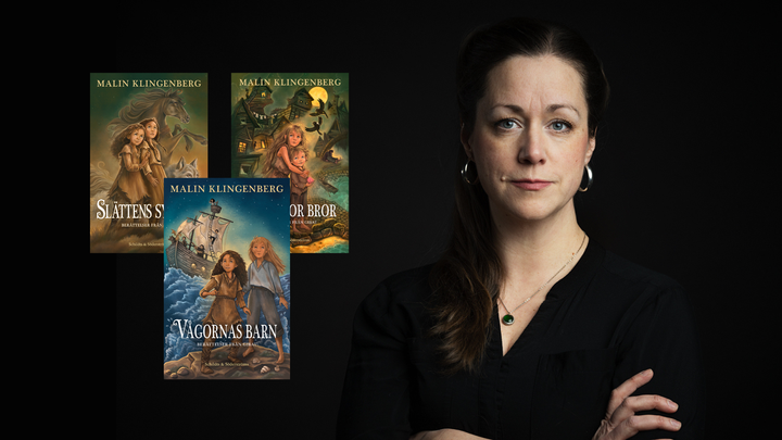 Malin Klingenberg är flerfaldigt prisbelönt finlandssvensk barnboksförfattare som skrivit över 30 böcker och översatts till 15 språk. Berättelser från Gibat är hennes första fantasyserie. Seriens första del, Slättens systrar, vann det prestigefyllda Runeberg Junior-priset 2024.