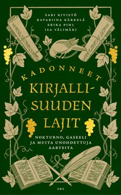 Kadonneet kirjallisuuden lajit ilmestyy 18.2.