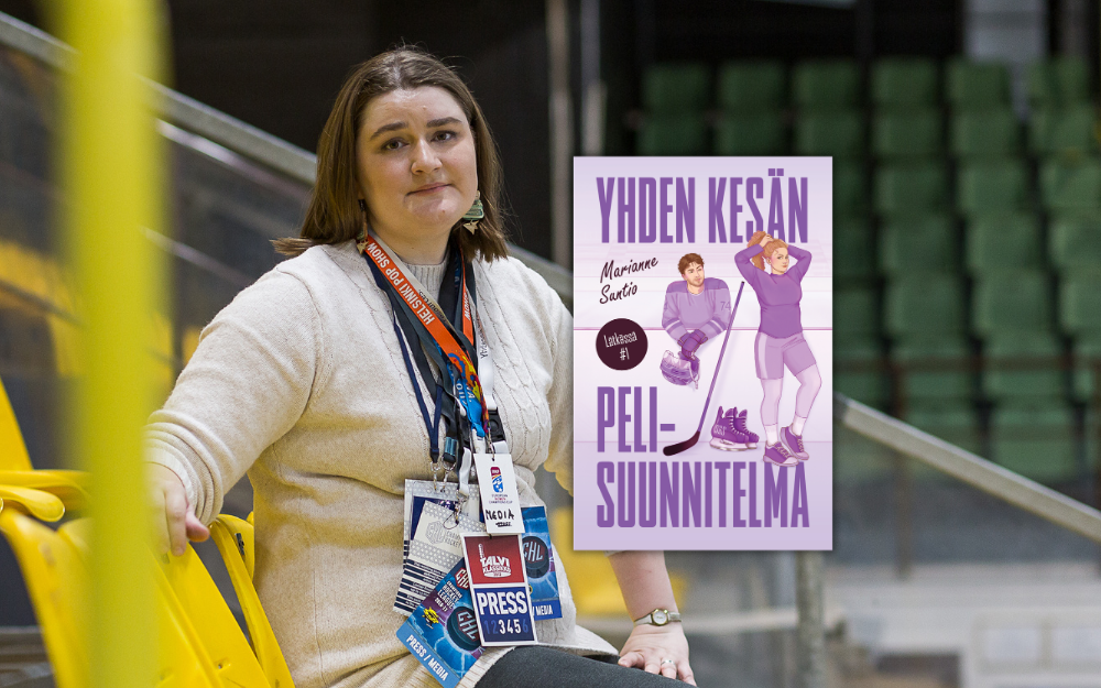 Marianne Suntio sijoitti esikoisromaaninsa jääkiekkomaailmaan
