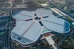 A glimpse of the National Exhibition and Convention Center in Shanghai, the venue of the annual CIIE.