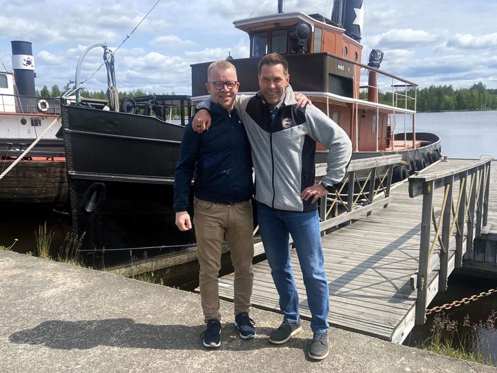 Kylmähuolto Leppälän Sakari Leppälä (vas.) ja JP Yhtiöiden Jukka Huoponen ovat tehneet yhteistyötä jo vuosien ajan. Nyt LVI- ja kylmätekniikan palvelut löytyvät saman katon alta.