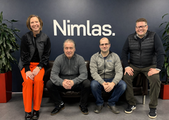 Vasemmalta Tiina Koppinen (Nimlas), Timo Raittinen ja Arto Vitkala (Avitor Sähkö) ja Mikko Sahikallio (Nimlas).