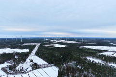 Lestijärvi vindpark.