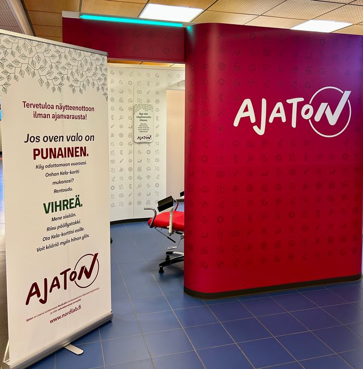 Näytteenottopiste Avohoitotalossa