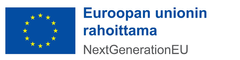 EU logo, Euroopan unionin rahoittama NextGenerationEU -teksti