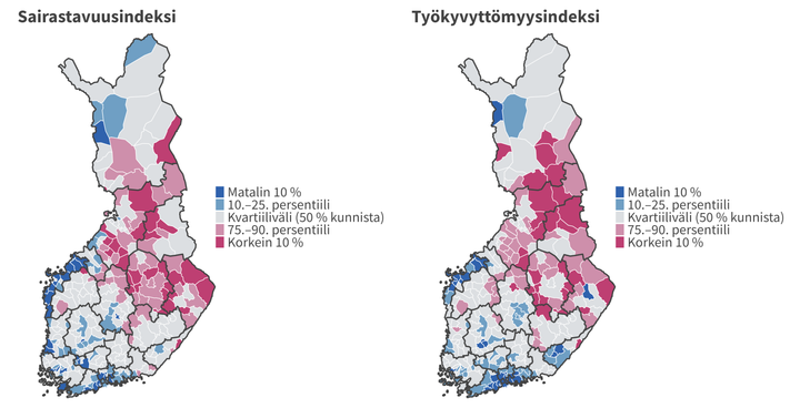 Kuntien%20v%E4liset%20erot%20sairastavuudessa%20ja%20ty%F6kyvytt%F6myydess%E4%20vaihtelevat%20hyvinvointialueiden%20sis%E4ll%E4.%20P%E4%E4havainnot%20on%20kerrottu%20tekstiss%E4.