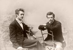 Erkki Melartin ja Jalmari Finne 1897. (Kuva: D. Nyblin. Kansalliskirjasto.)