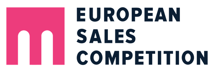 European Sales Competition -kilpailun logo vaalealle pohjalle.