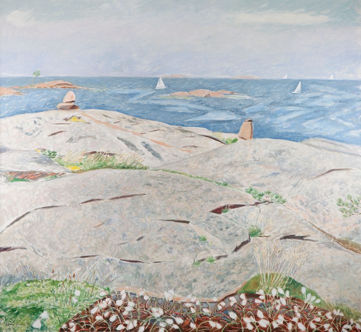Inari Krohn: Merimaisema, 1981. Hyvinkään taidemuseon kokoelma.