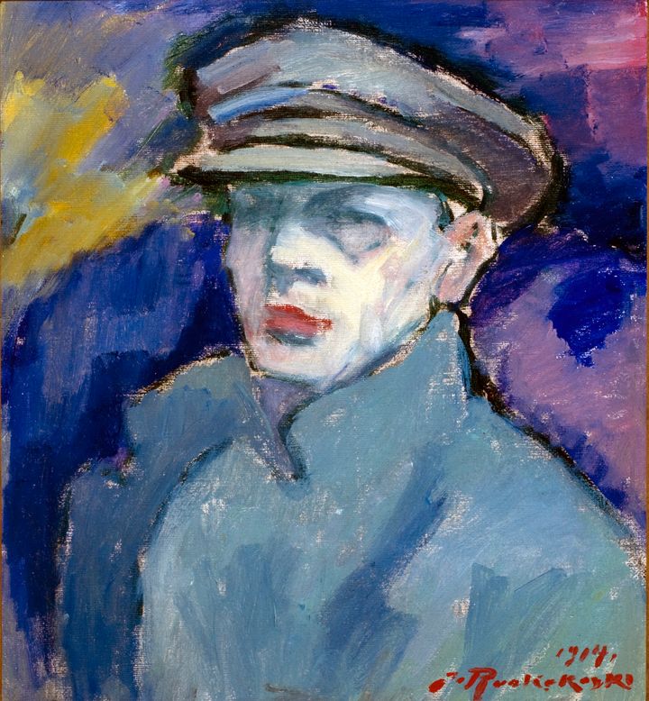 Jalmari Ruokokoski: Omakuva, 1914. Varkauden museot, Rakel Kansasen kokoelma.