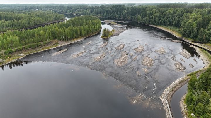 Kuvassa ilmakuva Laurinvirrasta
