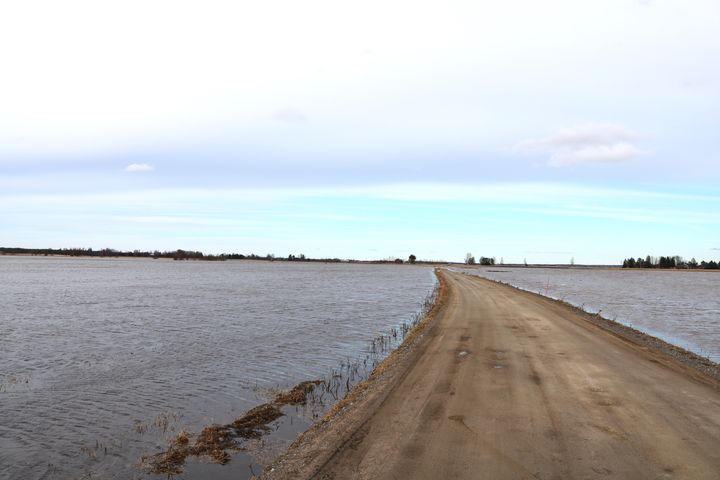 Ilmajoen pengerrysalueille on päästetty tulvavesiä.