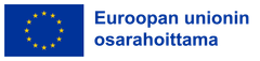 Logo: EU-lippu ja teksti Euroopan unionin osarahoittama.