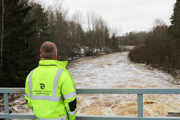 Översvämningarna i åarna och sjöarna i de österbottniska landskapen var större än vanligt.