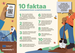 10 faktaa yleishyödyllisistä ilmasto- ja ympäristöinvestoinneista infograafi.