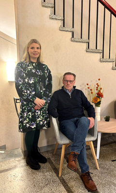 Joensuun työllisyysalueen työllisyysaluejohtaja Riikka Vartiainen ja ELY-keskuksen rahoitusasiantuntija Kimmo Kettunen.