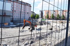 Kuvituskuva: Rakennustyömaa Lahdessa.