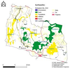 Iitin vesistövision kohdealue kattaa Iitin pohjoispuolen järvet, joet ja purot. Nämä vesistöt kuuluvat Kymijoen vesistöalueeseen. Ekologisen tilan kartassa keltainen väri tarkoittaa tyydyttävää tilaa ja vihreä hyvää tilaa. Vesienhoitosuunnitelmissa tavoitteena on vesistöjen hyvä tila.