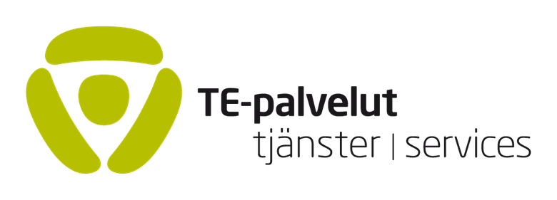 TE-palveluiden logo.
