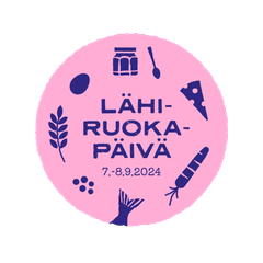 Lähiruokapäivän 2024 tunnus, teksti Lähiruokapäivä 7.-8.9.2024
