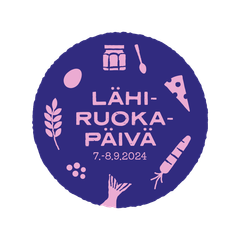 Lähiruokapäivän 2024 tunnus, teksti Lähiruokapäivä 7.-8.9.2024