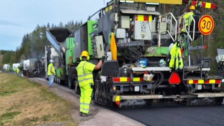 asfalttityömaa