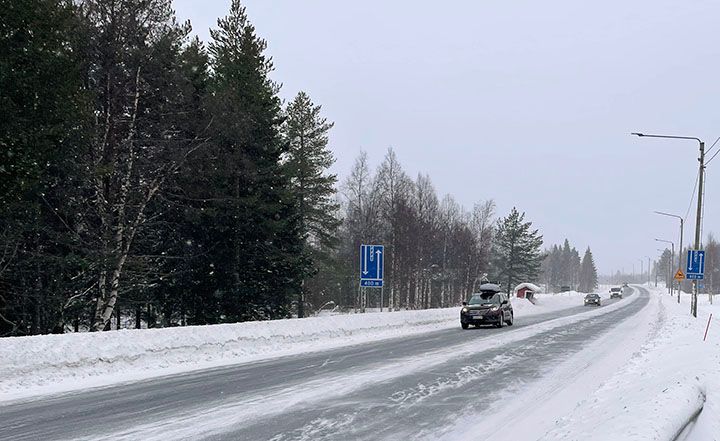 Talvinen kuva vatatieltä 4.