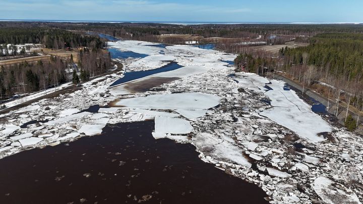 Pyhäjoen tulvahuipun ennustetaan olevan tänä vuonna keskimääräistä suurempi.