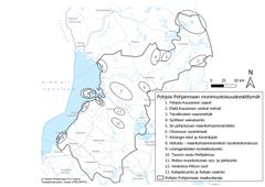 Pohjois-Pohjanmaan monimuotoisuuskeskittymät kartalla.
