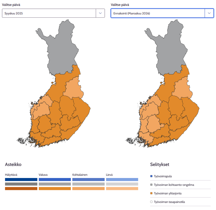 kaksi suomen karttaa