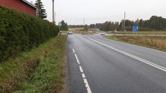 Bild på korsningen i höst.