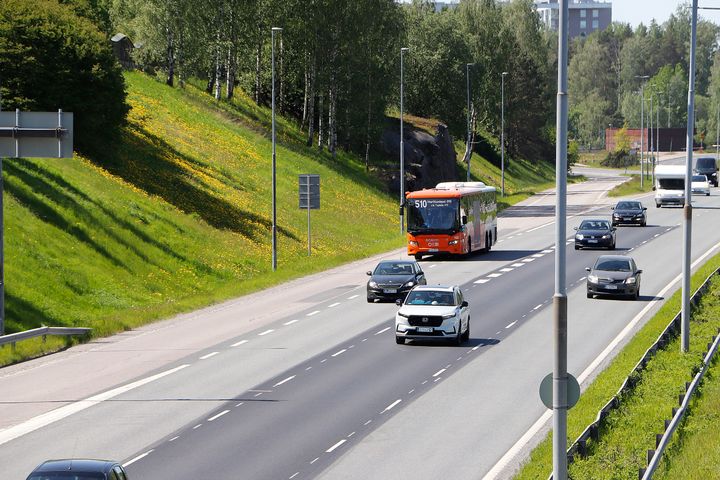 Kuva Länsiväylältä.