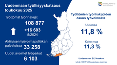 Uudenmaan työllisyyskatsaus 05/2025