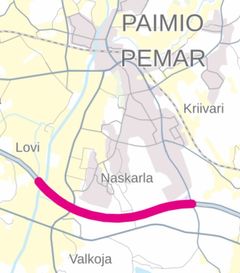 Vt 1 Paimion päällystystyöt.