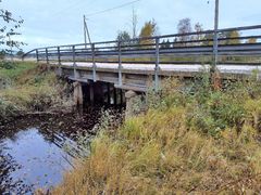 Säkkijoen silta ennen rakennustöiden aloittamista