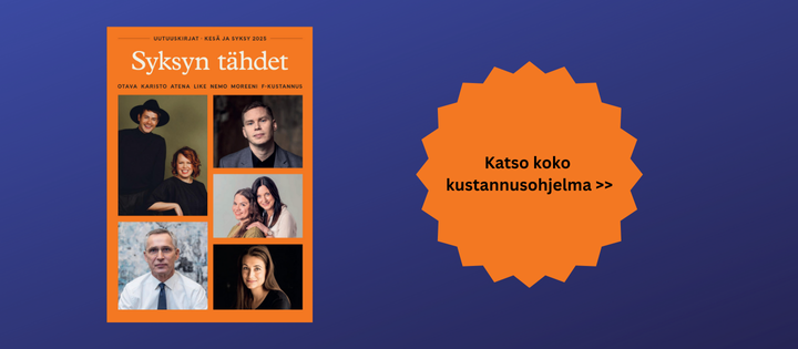 Otavan tähdet -katalogi esittelee mm. Kariston kesän ja syksyn uutuuskirjat.