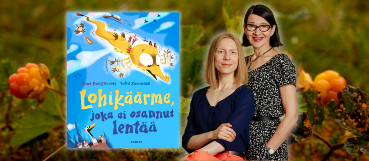 Lohikäärme, joka ei osannut lentää kertoo hillasuolla asuvasta Suomu-lohikäärmeestä.