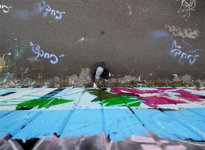 Jyväskylän taidemuseon hankkeessa tuetaan keskisuomalaisten graffitintekijöiden taiteellista identiteettiä ja luodaan uusia tapoja dokumentoida graffititaidetta. Kuva: Jukka Silokunnas.