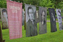 Tuntematon Lotta -puutarhanäyttely Lottamuseolla