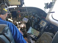 National Land Survey’s aerial photography pilot at work