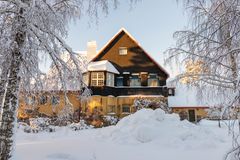 Luminen Hvittärsk talvimaisemassa.