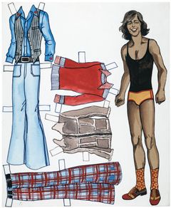 Sammy Babitsin nähtiin paperinukkena vuosina 1972 ja 1973. Kuva: Rauni Palosen kokoelma, Museovirasto