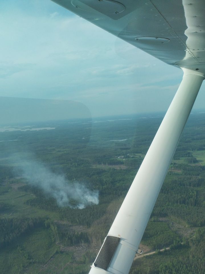 Flygspaningsrutt 28 i Östra Finland.