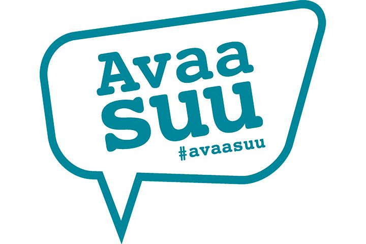 Hammaslääkäriliiton Avaa suu -kampanjan tunnus