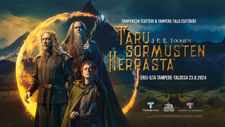 J. R. R. Tolkienin rakastettu Taru Sormusten herrasta™ saa ensi-iltansa Tampere-talossa 23. elokuuta 2024. Kuva: Saara Salmi