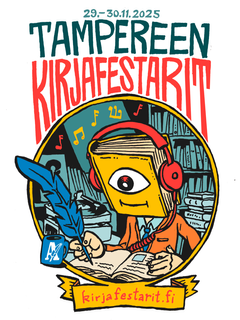 Jo perinteeksi muodostuneen Tampereen Kirjafestarit -vuosikuvan on suunnitellut tänä vuonna sarjakuvataiteilija Ville Pirinen.