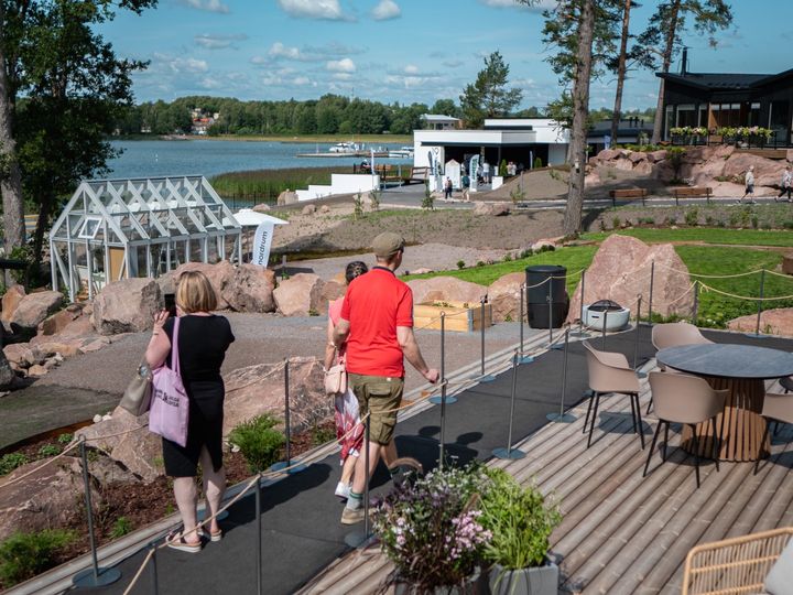 Kaikista Asuntomessukodeista on Loviisassa merimaisema. Kuva: Loviisan kaupunki/Axel Ahoranta