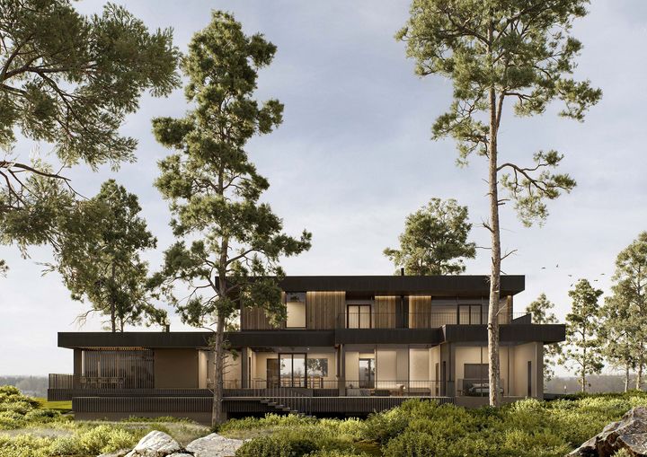 Havainnekuva Viktrömien asuntomessukohteesta